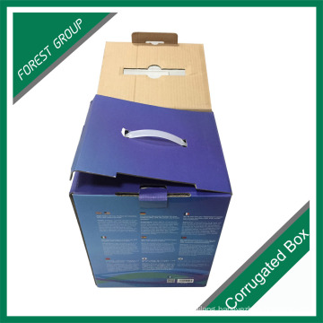 Duplex Kraft Paper Cardboard Box with Plastic Handle